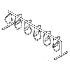 Campus CycleRack - 2 Sided - 11 - Inground - PC