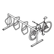 Campus CycleRack - 2 Sided - 07 - Inground - GA
