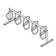 Campus CycleRack - 2 Sided - 09 - Inground - GA