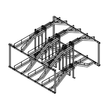 Duplex 2 Tier Bicycle Parking Station - 2 Sided - 24 - PC