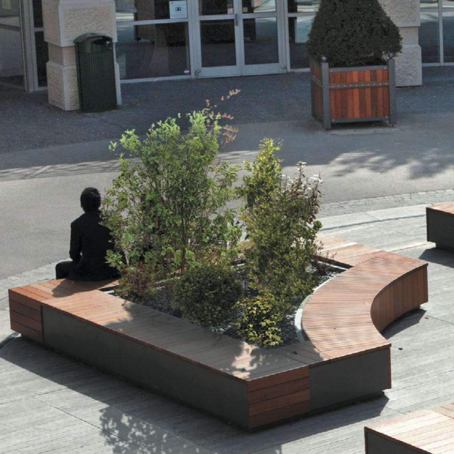 Planter Bench | Round Interior
