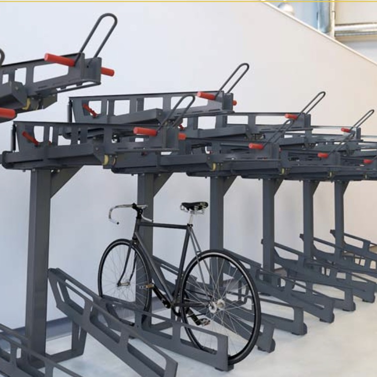 sliding bike rack