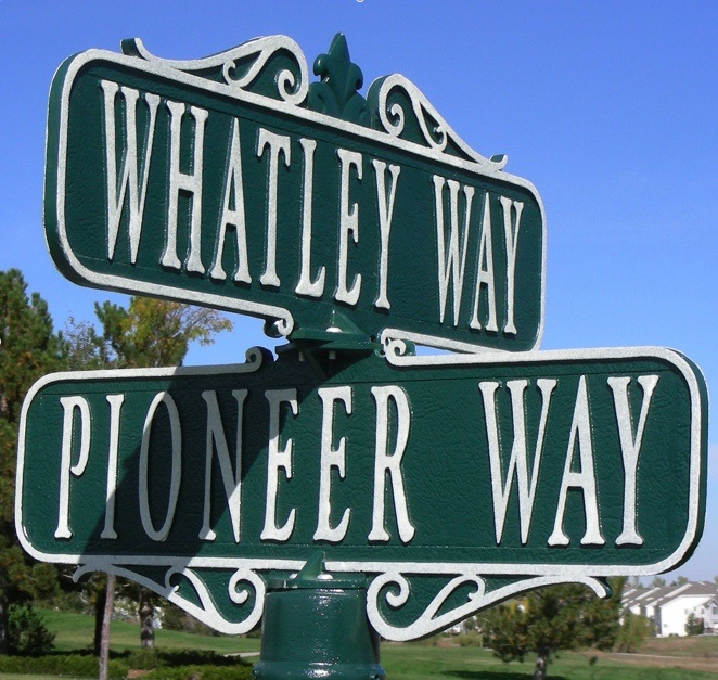 Street Sign Decorative Victorian Four Way Streetscapes